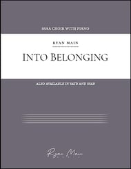Into Belonging SSAA choral sheet music cover Thumbnail